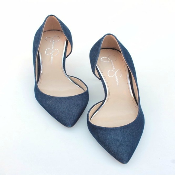 Jessica Simpson Shoes - Jessica Simpson - Denim Heels - Size 10 - NWOB